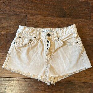 Free People Shorts Cream/Tan 26
